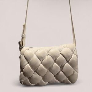 JW Pei Maze Leather Crossbody Bag - Cream